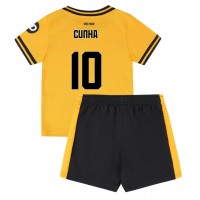 Wolves Matheus Cunha #10 Koti Peliasu Lasten 2024-25 Lyhythihainen (+ Lyhyet housut)